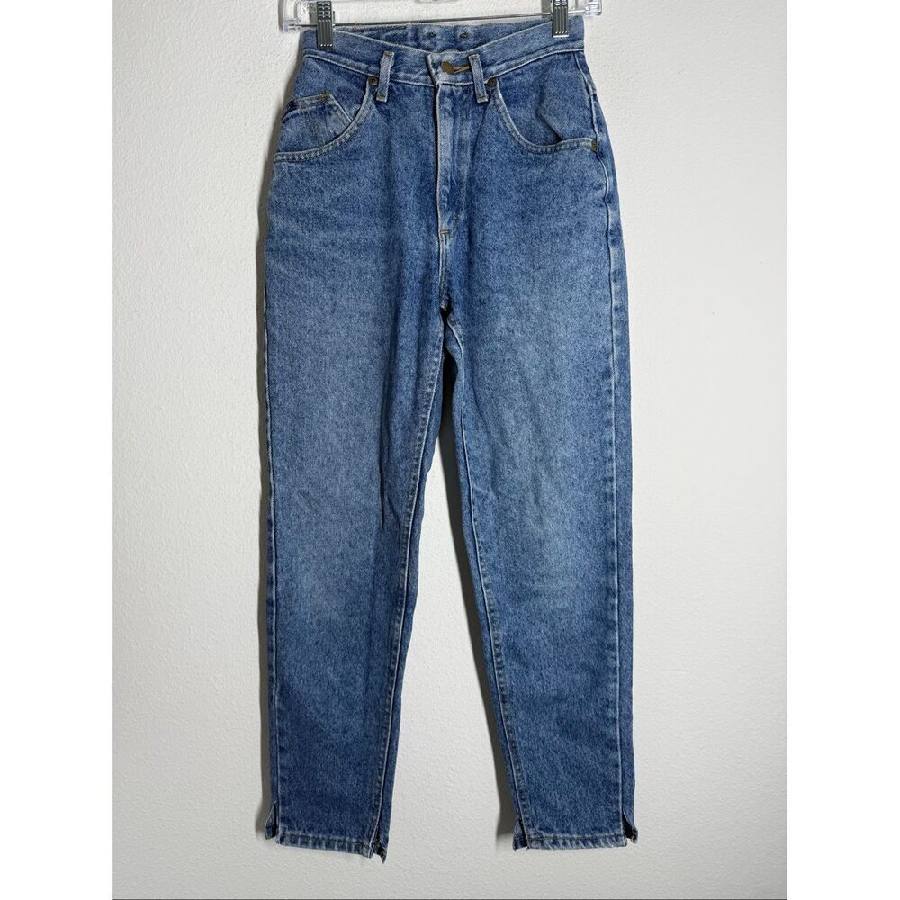 Vintage Lee Women’s High Waist Mom  Jeans Blue Sz 24W/26L See Description